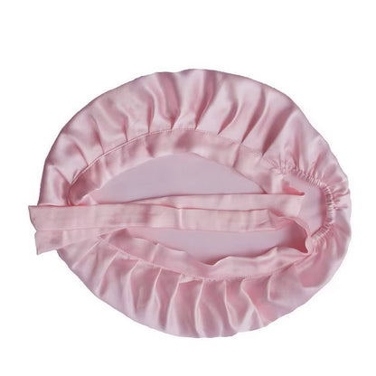 Hot Selling Woman Natural Silk Sleeping Cap Lightweight Breathable Help Sleeping Adult Night Protection Hair Adjustable Cap